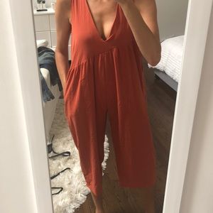 Burnt orange jumpsuit